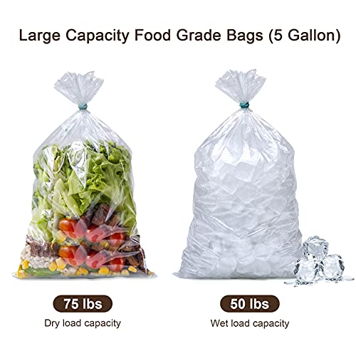 Xsourcer 5 Gallon Bucket Liner Bags for Marinating and Brining, Food