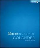 Macroeconomics, David Colander, 0073343668