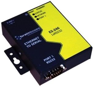 Brainboxes 1 Port RS232 Ethernet to Serial Adapter Model ES-246