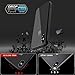 OCYCLONE iPhone Xs Max Case Clear, Slim Tempered Glass Back TPU Bumper Protective Case Cover for iPhone Xs Max-Black