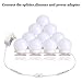 Minetom Hollywood Style Vanity Lights Kit for Vanity Mirror with Touch Dimmer, 10 LED Mirror Light Bulb Lighting Strip for Makeup Vanity Table Set in Dressing Room Bath Room (Mirror Not Include)