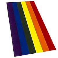 Softerry Gay Flag Beach Towel LGBT Pride Parade 30 x 60 inches Rainbow Colors Resistance Movement