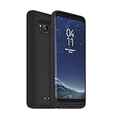 mophie Juice Pack Battery Case – Samsung Galaxy S8 – 2,950 mAh Built-In Battery – Universal Wireless Charging – Black (Renewed)