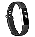 Fundro Compatible for Fitbit Alta Bands, Soft Silicone Replacement Classic Bands Available in Varied Colors with Secure Buckle for Fitbit Alta HR (C# 1-Pack Black, Large)