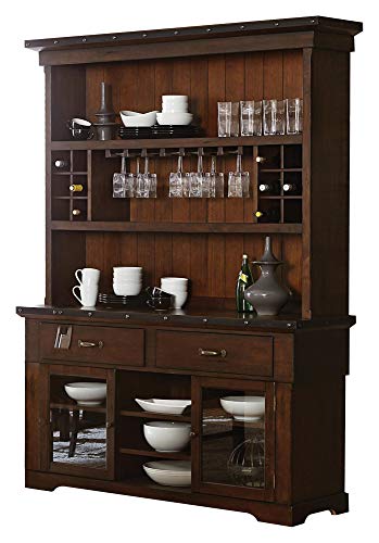 Sobrada Industrial Buffet & Hutch in Rustic Brown