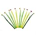 10 Pcs Cute Novelty Design Cartoon Silicone Flower Grass-blade Ballpoint Pens, 0.38mm Black Ink Gel Ink Pens, Narcissus Creative Stationery Gift