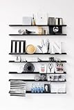 Modern Picture or Frame Floating Ledge 21 3/4 , Black 2 Pack by IKEA