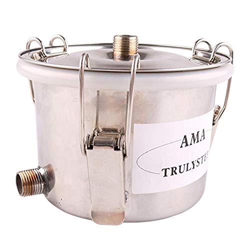 New 3 Pots DIY Home Distiller Alcohol Moonshine Ethanol Still Spirits Boiler Wine Water Essential Oils Making Brewing Kit (Stainless Steel, 20 Litres / 5 Gallon) - Thumbnail 3
