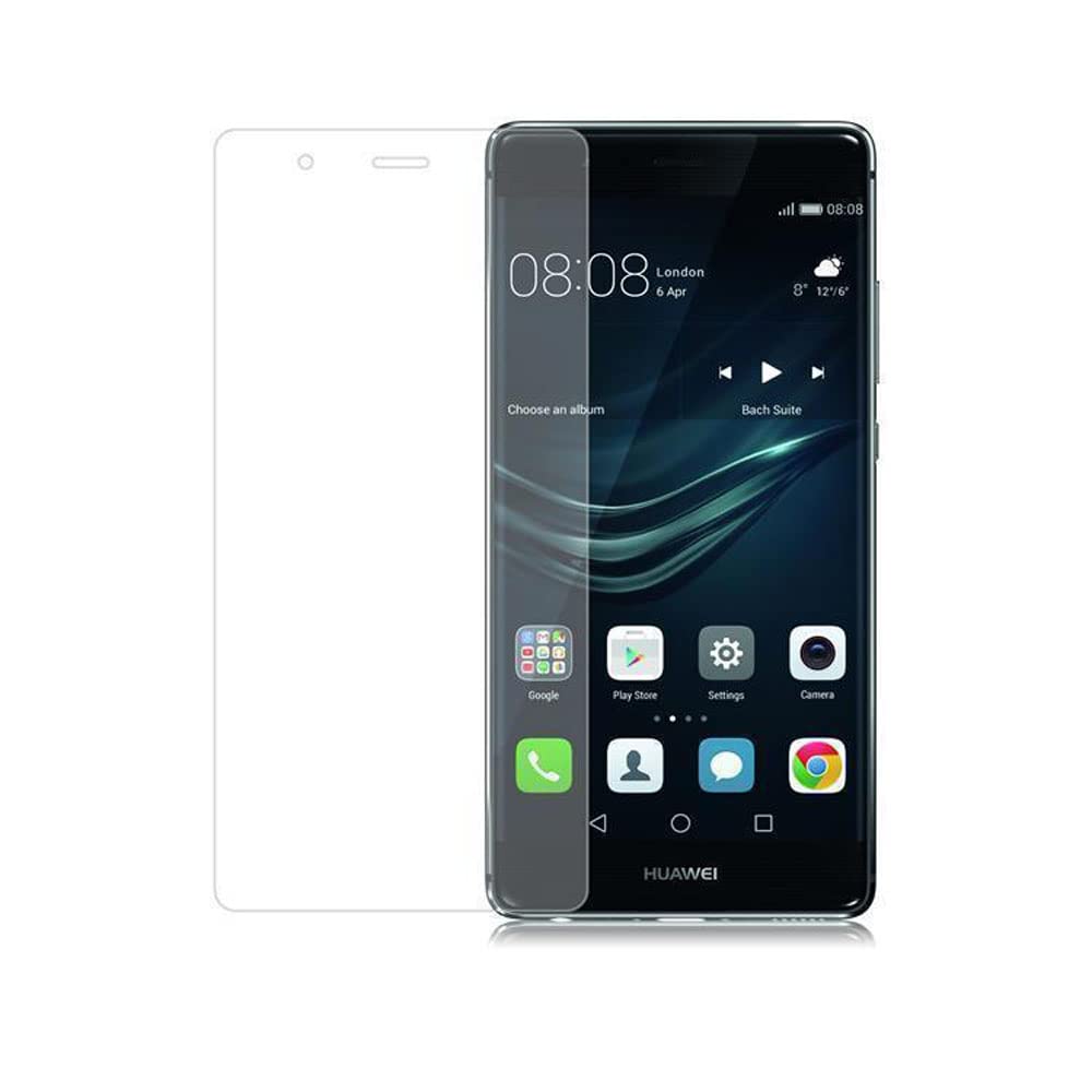 cadorabo Tempered Glass compatible with Huawei P9 LITE in HIGH TRANSPARENCY - Screen Protection 3D Touch compatible with 9H Hardness - Bulletproof Display Saver