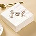 Cheers to 60 Years Cocktail Napkins, 50-Pack 3ply White Rose Gold 60th Birthday Dinner Celebration Party Decoration Napkin