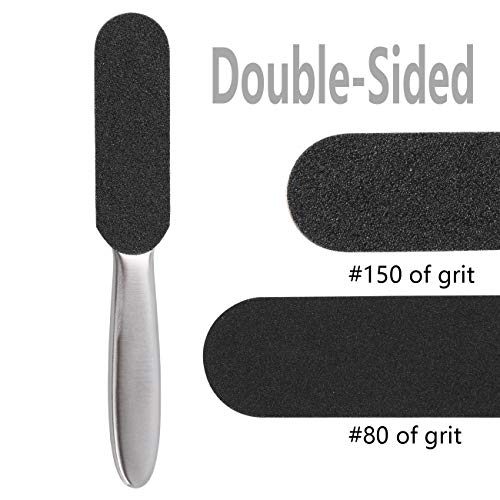 Dr.Nail Pedicure Foot File Callus Remover for Feet Dead Skin Professional Pedicure Kit Double Sided Metal Foot Rasp Foot Scrubber Pedicure Tools - Thumbnail 2