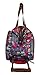 Lily Bloom Pattern 22 Inch Duffel Bag with 2-Rolling Wheels, Weekender Overnight Travel Lightweight Carry-On Suitcase For Women