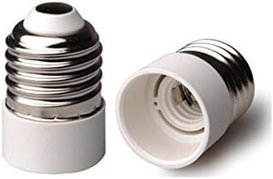HiqLED UL-listed E26/E27 to E14 Adapter, Medium Screw (E26/E27 Edison Screw) to Candelabra Screw (E14) Base Socket Reducer Adapter Converter, Heat-resistant, Anti-burning, No Fire Hazard (20-Pack)