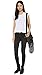 Wilt Women's Raw Edge Flutter Shirttail Top