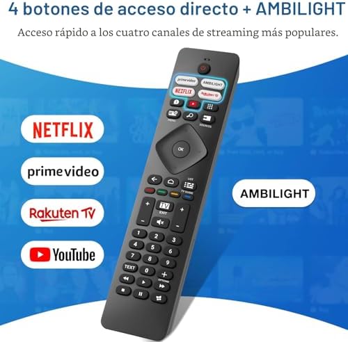 para televisão remota-Philips, universal para todos os comandos originais Philips TV, com Ambilight
