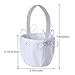 Hearts Shop Crystal Decor Double-Heart Wedding Flower Basket (White)