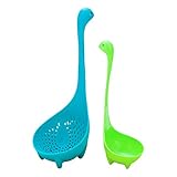 VinMax Nessie the Loch Ness Monster Ladles, Original and Mamma Colander (Blue-Green)