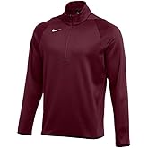 Nike Men's Therma 1/4 Zip Pullover | Quarter Zip Top Training Shirt (Dark Maroon, Small)