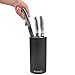 Premio Modern Knife Block Black - Best Knife Holder - SoftTouch Makes It Soft & Easy To Clean - Universal Knife Block - Knife Block Without Knives - Fits 12 Knives -Unique Kitchen Knife Holder