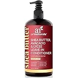 ArtNaturals Shea Butter Leave-In Conditioner - 12 Oz – Made From Shea Butter, Avocado and Lychee – Repair Dry and Damaged Hair – Ultra Moistur-izing and Restorative - All Types of Hair