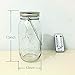 Solar Mason Jar Fireflies Jar Lights, 2-Pack Large Size Clear Mason Jar Build-in 20 LEDs Yellow-Green Fluorescence Fairy Firefly Led String Lights, Remote 8 Modes Flicker/Twinkle Lamp