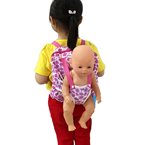 Wensltd Clearance! Baby Doll Carrier Backpack Storage Sleeping Bag Doll
Accessories For 18" American Girl Clothes (A)