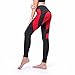 FITTOO Women's Heart Shape Yoga Pants Sport Pants Workout Leggings Sexy High Waist Trousers-Red(S)