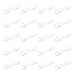 Ruifan 18G Clear Bioflex Nose Bone Ring Stud Retainer Body Jewelry Piercing Top Flat 2mm 20PCS