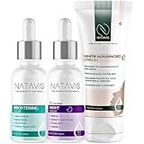 Natavis Retinol serum 30 Ml + White Advanced Cream+ Brightening Serum - Alpha Arbutin - Niacinamide & Ferulic Acid - Hydration & Nourishment - Whitening Skincare Routine