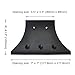 Myard PNP114040 4x4 Post Base Cover (Actual 3.5x3.5 Inches) Post Skirt Flange with Stainless Steel Screws, Post Bracket for Deck Porch Handrail Railing Support Trim Post Anchor (Qty 1, Black)