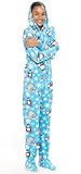 Footed Pajamas - Winter Wonderland Kids Hoodie Fleece