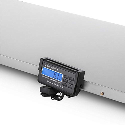 TTLIFE 660LB Digital Livestock Scale Large Pet Vet Scale 43.3" x 21.6" Stainless Steel Platform Electronic Postal Shipping Scale Heavy Duty Large Dog Cat Hog Sheep Goat Pig Sheep Scale (2 Measure)