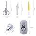 Airoads 4-in-1 Baby Manicure Kit with Safe Baby Nail Clipper,Scissors,Tweezers and Nail File -Baby Nail Clipper Set with Cute Totoro case for Newborn,Infant,Toddler,Kids (Gray)