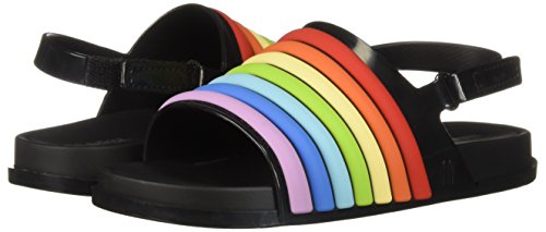 melissa beach slide sandal rainbow
