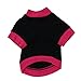 Dog Clothes, Pet Puppy Letter Apparel Cotton T-Shirt for Small Dog Boy (Black, M)