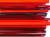 Devardi Glass Lampwork, Beadmaking Glass Rods, COE 104 Mixed Reds 1 Lb