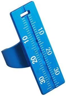 1 Pcs Finger Rulers Instruments Endo Aluminium Span Measure Scale B009a (Blue)
