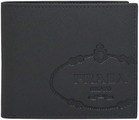Amazon プラダ メンズ 二つ折り財布 サイフ サフィアーノ プリントロゴ 牛革 ブラック 2mo513 2mb8 F0002 Saffiano Print Nero メンズ 並行輸入品 財布
