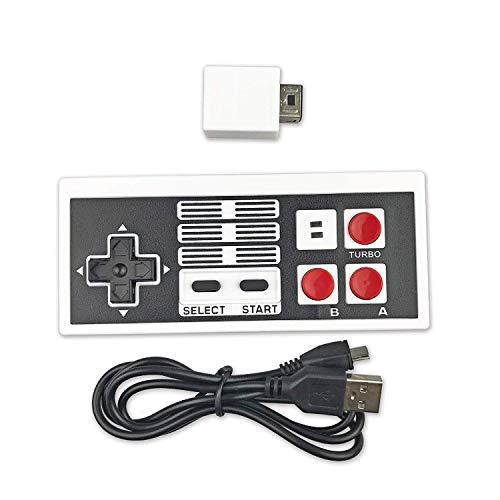 FIOTOK NES Classic Wireless Controller, Wireless Controller fit NES Classic Mini Edition 2.4G Wireless Receiver