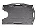 Card Holder - Id Badge Holder - 1-3 Card Holder (1- Pack, Black)