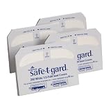 Georgia-Pacific Safe-T-Gard 47052 White 1/2-Fold Toilet Seat Cover, 17.44" Length x 14.5" Width (Case of 4 Packs, 250 Per Pack)