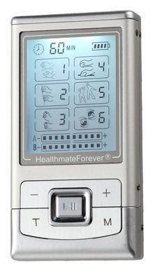 6 Modes Personal Electric Impulse Hand Held Device + 4in1 Electrode Wires + 1 Pair of Snap On Electrotherapy Pads | Lifetime Warranty! FDA CLEARED HealthmateForever Plus6AB