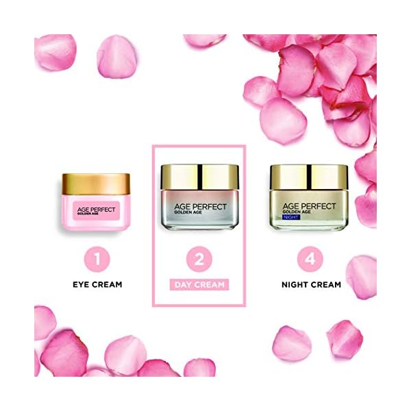 L’Oreal Paris Face Moisturiser, Age Perfect Golden Age Day Cream, Rehydrates and Restores Appearance Of Skin [50ml]