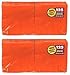 amscan Big Party Pack 250 Count Luncheon Napkins, Orange