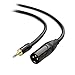 Cable Matters 3.5mm to XLR Cable - 25ft, Male to Male XLR to 1/8 Inch Cable, Compatible with iPod, MP3 Player, Laptop, Voice Recorder, and More, Black – Not for Microphone Use
