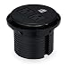 Desktop Power Grommet Hub 2 Power Socket & Dual USB Ports For Office Desk Grommet Outlet Table Recessed Power Outlet Durable Plastic Top (Black) with 5.9 FT Power Cord primary