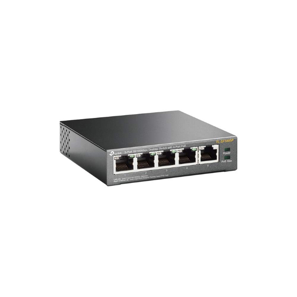 Tp-Link Switch Poe Ethernet (Tl-Sf1005P) 5 Ports Avec 4 Ports Poe À 58 W, Garantie À Vie, Idéal Pour Étendre Le Réseau Câblé Pour Les Pme Et Les Bureaux À Domicile