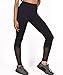 Brisky Women's Mesh Workout Running Leggings Yoga Pants Sports Gym Tights