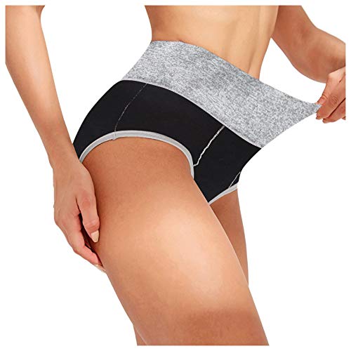 Clacce Unterhosen Damen Hohe Taille Baumwolle Unterwäsche Taillenslip Frauen Slips Mehrpack Unterwäsche 5er Pack Slip Miederhose Atmungsaktive