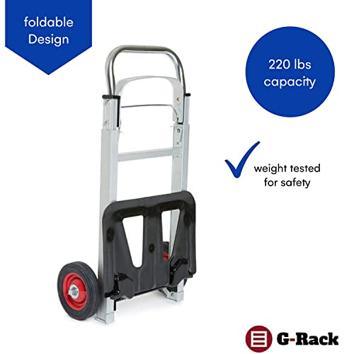Folding Aluminium Industrial Hand Trolley with Anti Puncture Tyres